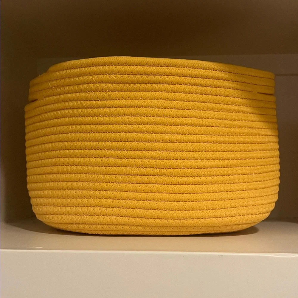 CubesLand set of 3 Yellow Baskets/Bins